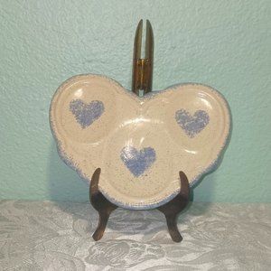 Vintage Homemade/Handpainted 3 Spoon Ceramic Spoon Rest.